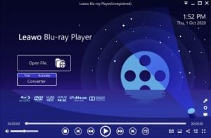 leawo blu ray player full screen